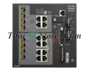 IE-4000 4 x SFP 1G with 8 x 1G PoE, 4 x 1G Combo, LAN Base