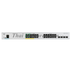 Cisco C1000-24P-4X-L 24x 10/100/1000 Ethernet PoE+ ports and 195W PoE budget, 4x 10G SFP+ uplinks