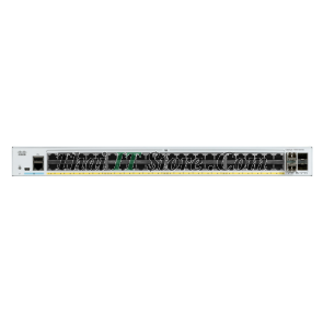 C1000-48P-4G-L 48x 10/100/1000 Ethernet PoE+ and 370W PoE budget ports, 4x 1G SFP uplinks