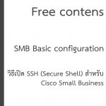 วิธีเปิด SSH (Secure Shell) cisco small business