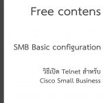 วิธีเปิด Telnet cisco small business