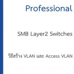 วิธีสร้าง VLAN Cisco และ Access VLAN cisco layer2 switch SMB
