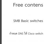 ใส่ DNS ให้ Cisco SMB switch