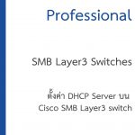ตั้งค่า DHCP Server บน Cisco Layer3 switch SMB